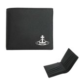 ヴィヴィアンウエストウッド 財布 Vivienne Westwood 二つ折り財布 折り畳み 小銭入れ無し MAN BILLFOLD 5115002pm-l001n-n401 ブラック BLACK N401