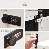 ロック付き収納 レクタンボックスM ONLS0394 ダイヤルロックキー付き 幅30cm 奥行36cm 高さ60cm リビング収納 韓国スタイル カジュアル 角型 スチール 鍵付き収納 鍵付きロッカー パーソナル収納 書類収納 小物整理 オフィ