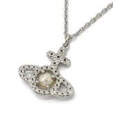 ヴィヴィアンウエストウッド VIVIENNE WESTWOOD ネックレス 630203AR-02P132-SM OLYMPIA PEARL PENDANT プラチナム シルバー