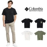 Columbia コロンビア Tシャツ 半袖 カットソー ヤングストリート アウトドア 普段使い 使いやすい メンズ レディース  ギフト プレゼント ブラック pm0642
