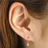 ダイヤモンドピアス K18WG 18金 ホワイトゴールド 計0.2ct フックピアス 天然ダイヤモンド レディースジュエリー アクセサリー 揺れる 記念日 プレゼント ギフト