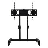 キャスター付き TVスタンド NEXUS ONTV0434 ディスプレイスタンド 幅75cm 奥行 60cm 高さ 71.5～104cm テレビボード VESA対応スタンド 商業用テレビスタンド デジタルサイネージスタンド ユニバーサルデザイン キャスター付きテレビス