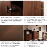 食器棚 キッチン収納 キッチンカウンター レンジボード レンジ台 幅80cm おしゃれ 大型レンジ対応 コンセント付き シンプル 北欧 ブラウン 台所収納 家電収納 安い80 カウンターレンジ ：