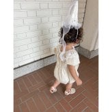 Frill chiffon rompers【誕生日】【１歳】 ロンパース 記念日 ギフト プレゼント