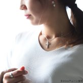 ハワイアンジュエリー ネックレス シルバー ネックレス 刻印 無料 誕生石入れ可 ハートチャームクロス 十字架 ハートパーツ シルバー925 ギフトラッピング可能 チェーン 長さ選べる プレゼント ハロウィン 【品番：CG-SP2602】