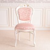 テーブル 6人用 幅160cm ダイニングテーブル 楕円形 チェア ROCOCO ダイニングセット 7点セット 160cm 楕円 ガラス付 イタリア製チェア ロココ調 姫系 猫脚 アンティーク調 ヨーロピ 新生活