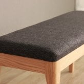 ダイニングベンチ メーベル レッドオーク 天然木 92cm・120cm ナチュラル・ブラウン W92xD35xH44cm / W120xD35xH44cm ベンチ 長椅子 食卓椅子 ダイニング 木製 ナチュラル ブラウン おしゃれ