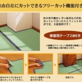 夏ラグ 夏用カーペット フリーカット い草 上敷き カーペット 『F竹』 本間2畳(約191×191cm）(裏:ウレタン張り）