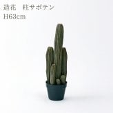 観葉植物 造花 柱サボテン BROWN 全高約63cm 卓上・小型 フェイクグリーン 本物そっくり おしゃれ インテリア 人工観葉植物 アーティフィシャルグリーン オフィス 店舗 ホテル 開店祝い 室内 ミニ サボテン カクタス フェイク