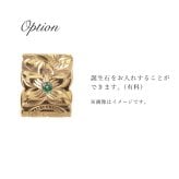 金属アレルギー対応 ペアネックレス ハワイアンジュエリー 純チタン ゴールドカラー ペアネックレス 誕生石 カットアウトチューブ Lサイズ チェーン 長さ選べる イオンプレーティング カップル プレゼント ハロウィン 【品番：CG-TIP402L-RYP】