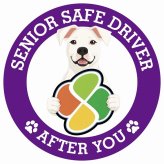カーサイン 高齢者マーク SENIOR SAFE DRIVER ドゴアルヘンティーノ ステッカー シール 直径13cm 肉球 日本製 車