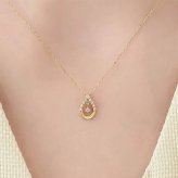 【無料ラッピング】  ヨンドシー 4℃ EAU DOUCE４℃ K18イエローゴールド ネックレス ダイヤモンド ブランド 正規品 新品 ギフト プレゼント 人気 おすすめ 誕生日 記念日 クリスマス 送料無料