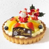 クリスマス 2026 予約 Xmas 人気 かわいい クリスマスケーキ フルーツタルト 5号 4～6名様用 冷凍