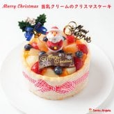 クリスマス 限定 豆乳クリームのファーストバースデーケーキ　4号 2026 スマッシュケーキ １歳の誕生日ケーキ 一歳 １才 一才 赤ちゃん 乳幼児 バースデーケーキ お祝い 内祝い Xmasケーキ  Xmasギフト サンタアンジェラ