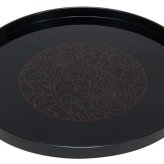 10.0丸盆　牡丹 インテリア 漆器 盆 カタログギフト 景品 粗品
