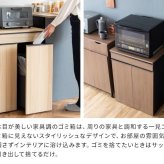 ゴミ箱 ダストボックス 木製 幅60cm 45Ｌ 45リットル 木目調 キャスター付き ごみ箱 分別 大容量 キッチンペール スリムデザイン シンプル モダン ブラウン木目 ホワイト木目 ナチュラル木目 北欧北欧 韓国 おしゃれ 人気