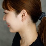 【ジュエリーの町 山梨県甲府製】 K18 フープピアス 18金 片耳 1x10mm 日本製 1個売り プレゼント ギフト メンズ レディース 金属アレルギー対応 品質保証書