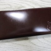 スヌーピー 財布 メンズ 長財布 ラウンド SNOOPY 馬革 コードバン 誕生75周年限定モデル きれいなガラス加工デザイン 日本製