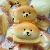 ぷにもち 柴犬 スクイーズ トースト パン やわらか もちもち PU素材 低反発 かわいい 犬 おもちゃ 握る 癒し 雑貨 デスク インテリア 暇つぶし 気分転換 プレゼント