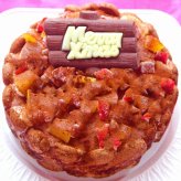 クリスマス生乳チョコアイスケーキ【4～7号】 ［クリスマスケーキ クリスマスデコレーション クリスマスアイスケーキ］