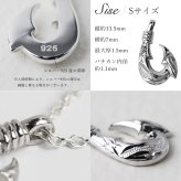 ハワイアンジュエリー ネックレス フィッシュフック モアナ ペアネックレス 2本セット 誕生石入れ可 カレイキニ Sサイズ Mサイズ シルバー925 大人 友達 長さ選べる カップル 夫婦 プレゼント ハロウィン 【品番：CG-SP3405-3406P】