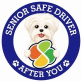 カーサイン 高齢者マーク SENIOR SAFE DRIVER マルーキー ステッカー シール 直径13cm 肉球 日本製 車