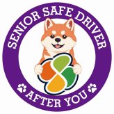 カーサイン 高齢者マーク SENIOR SAFE DRIVER 柴犬 ステッカー シール 直径13cm 肉球 日本製 車