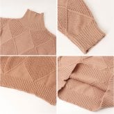 ニット レディース 通販 セーター レディースセーター トップス 長袖 ハイネック タートル 通勤 通学 女性 ダイヤ柄 ケーブル編み ゆったり おしゃれ お洒落 フリーサイズ きれいめ 上品 シンプル 無地 秋冬