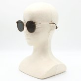マックスマーラ Max Mara サングラス ノーズパッド UVカット アイウェア ボストン ウェリントン MM0147-K/S 45A 54 メンズ レディース ユニセックス ブラウン（クリア）+グリーン 海外正規品