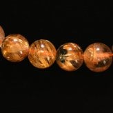 天然石ブレスレット【大胆な針の伸びがダイナミック】7mm 太陽放射ルチルクォーツ AAAランク 一点物【GHB214】浄化発送 京海堂