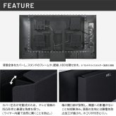 WALLインテリアテレビスタンド V2 CASTER・PRO対応 背面カバー BACK COVER 追加オプション 部品パーツケーブル隠しコード収納コード隠し背面隠しモダン おしゃれスタイリッシュWALLオプション
