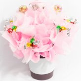 キャンディー フラワー アレンジ 送料無料 卒業 卒園 ブーケ ギフト オレンジ ピンク 水色 花 造花 誕生日 プレゼント ギフト女性 母 祖母 女友達 退職祝い 上司 還暦祝い 結婚記念日 両親 お祝い 母の日 子供 子供会 贈り物 推し活 推しカラー