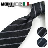 ミチコロンドン ネクタイ  MICHICO LONDON ブランド ネクタイ 幅7.5cm シルク  日本製 イタリア製生地 ネクタイブランド・ブランドギフト バースデー/誕生日/お祝い クリスマス/バレンタイン/成人祝い 父の日/入社祝い/就職祝い