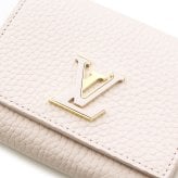 ルイヴィトン 財布 レディース ポルトフォイユ カプシーヌ タイニー M29048 ライトブリス 二つ折り財布 ミニ財布 コンパクトウォレット トリヨンレザー LOUIS VUITTON ルイ・ヴィトン ピンク ゴールド金具 ブランド財布 新品 正規品 誕生日プレゼント ギフト 女性