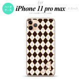 iPhone11ProMax iPhone11pro max スマホケース ハードケース アーガイル 黒 赤 +アルファベット メンズ レディース nk-i11pm-1401i