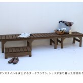 ウッドデッキ ユニット縁台ベンチ hiyori 87×55 単品 送料無料 ウッドデッキ 簡単組立 縁側 DIY 木製 天然木 庭 ベランダ マンション おしゃれ ガーデン 屋外 家具 ブラウン ダークブラウン アウトドアリビング ベンチ 木製縁台 小型