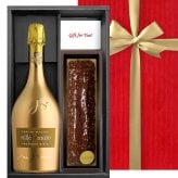 クリスマス ワインとケーキ スイーツギフトセット【無料 リボンラッピング メッセージカード】イタリア スパークリングワイン 「プロセッコ」 辛口 750ml チョコレートケーキ LES CACAOS ショコラ パウンドケーキ 焼菓子 洋菓子 ギフト箱付 結婚祝い 誕生日 結婚記念日 熨斗可 送料無料