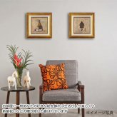 サムトフト イヌトラベル ST-08118 Mサイズ M 正方形 40×40 スクエア アートフレーム 絵 絵画 海外 人 犬 動物 イヌ dog サム トフト