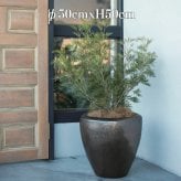 植木鉢 おしゃれ 大型 陶器 17号 ウーヌム ジャー 幅50cm 高さ50cm 鉢カバー 高級 釉薬陶器製 寒冷地対応 北欧 屋外向け 観葉植物用 サボテン 特大 ガーデニング ベランダ 玄関 インテリア プランター 深型