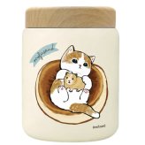 もふさんど モフサンド mofusand ステンレス スープポット 400ml 53-2156 53-2157 53-2158 スープジャー サメにゃん うさにゃん ホットケーキにゃん お弁当 保温 保冷 木目蓋 真空二重構造 コンパクト かわいい ランチ 通勤 通学 サメにゃん
