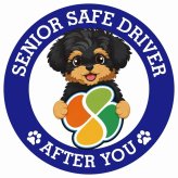 カーサイン 高齢者マーク SENIOR SAFE DRIVER ヨープー ステッカー シール 直径13cm 肉球 日本製 車