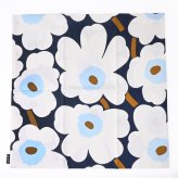 マリメッコ marimekko クッションカバー 50×50cm ピエ二 ウニッコ ブルーベリー ホワイト コールドブルー 76433 076433 585 ヌードクッション別売り 北欧雑貨 北欧デザイン 送別会 誕生日 お中元 結婚祝い 結婚式 高級 父の日 母の日【スペシャルラッピング660円(別売り)】 ホワイトデー ネコポス