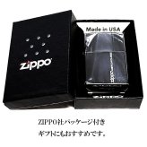ZIPPO ライター シンプル スマートライン ブラックニッケル ジッポ ロゴ 黒 おしゃれ かっこいい メンズ ギフト プレゼント