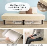 ベッド 寝具 すのこフレーム マットレスセット おしゃれ ボンネルコイルマットレス セミダブル ボンネル コイル 厚さ17.5 耐圧分散 下収納
