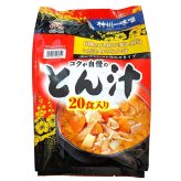 神州一味噌とん汁　生みそタイプ　20食入　豚肉と6種野菜　即席みそ汁　#577393