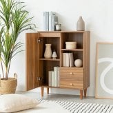 収納家具 ラック 幅60 脚付きキャビネット 天然木脚 タンス 70幅 80幅 収納 木製 棚 おしゃれ ローチェスト 引き出し リビングキャビネット チェスト 扉付き 北欧家具リビング収納 箪笥 北欧 ナチュラル シンプル