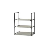 シューズ＆タオルラック（S)三段(BK) インテリア 漆器 盆 カタログギフト 景品 粗品