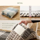 ラグ カーペット 玄関マット 洗える 室内用 屋内用マット マット インテリアマット ワッフル ギンガムチェック 厚手 ポコポコ おしゃれ ホット 床暖房OK 50×80cm