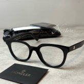 【並行輸入品】【正規品・新品】MONCLER モンクレール ML5005 001 47 イタリア製 クリア サングラス メガネ 眼鏡 メンズ レディース 伊達メガネ ビジネス