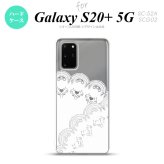 SC-52A SCG02 Galaxy S20+ 5G スマホケース ハードケース レース B 白 メンズ レディース nk-s20p-725